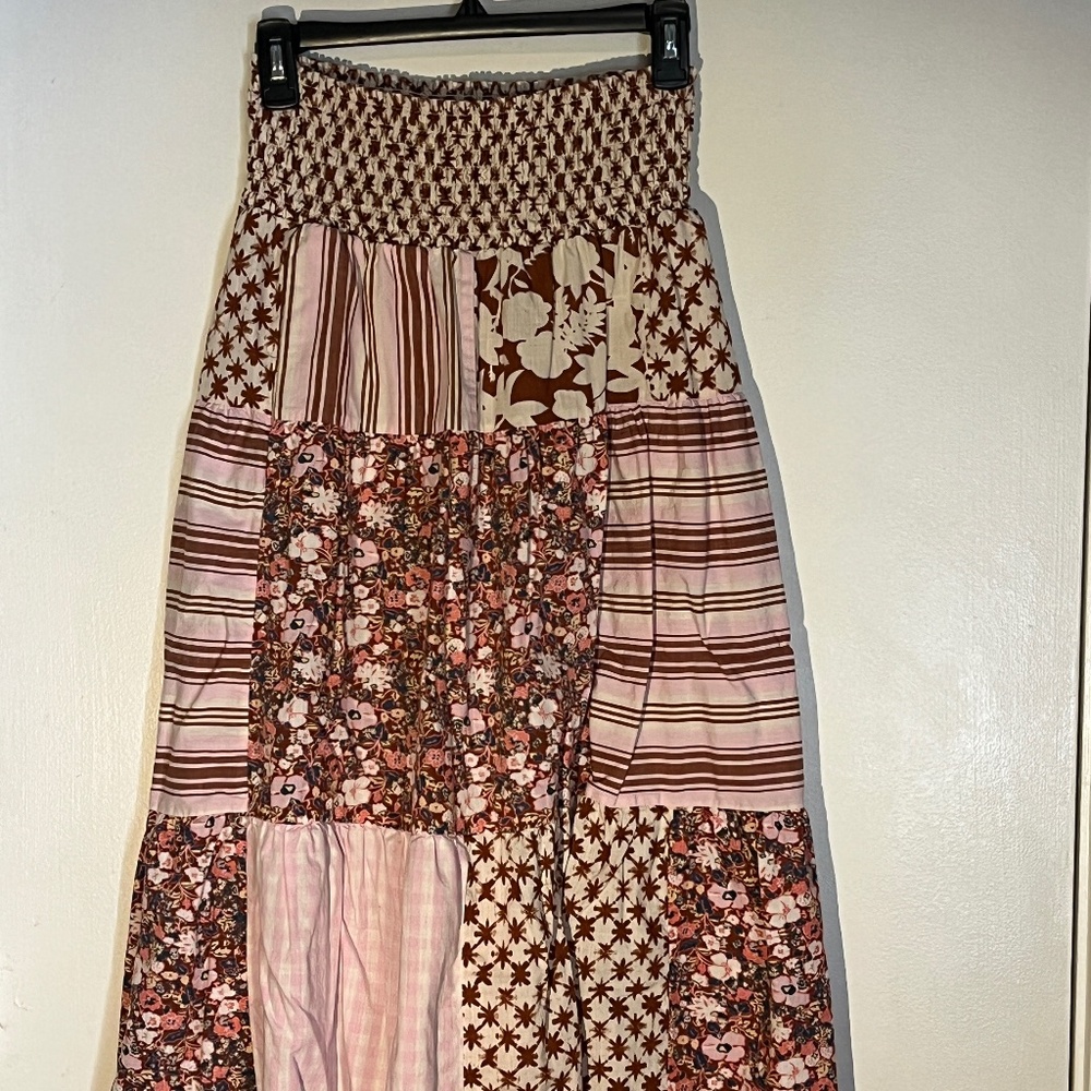 Universal Thread Pink Patchwork Skirt
